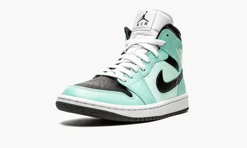 WMNS Air Jordan 1 Mid "Aqua Black" 
