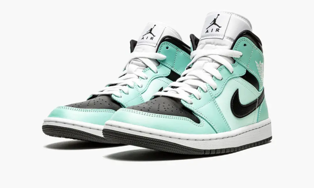 WMNS Air Jordan 1 Mid "Aqua Black" 