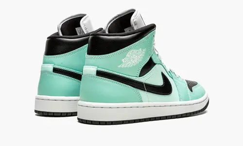 WMNS Air Jordan 1 Mid "Aqua Black" 