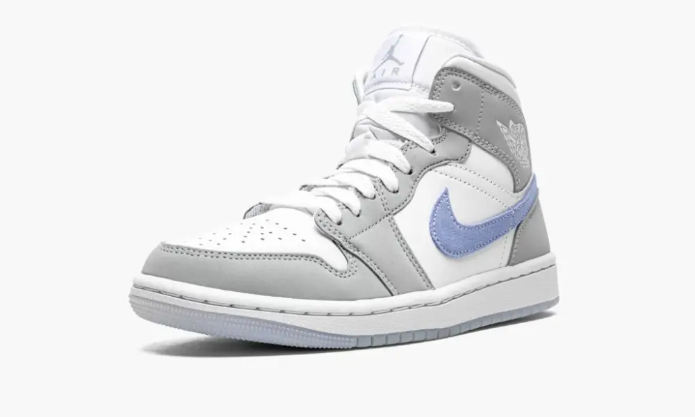WMNS Air Jordan 1 Mid "Wolf Grey Aluminum"