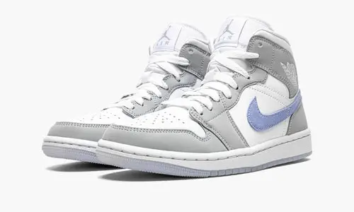 WMNS Air Jordan 1 Mid "Wolf Grey   Aluminum" 