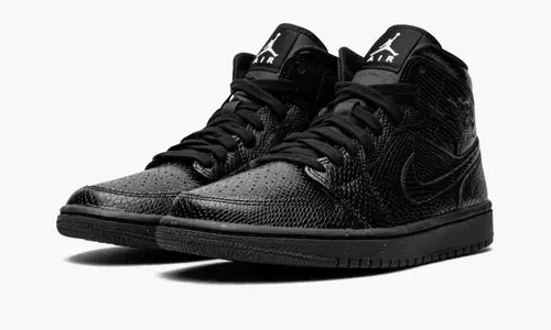 WMNS Air Jordan 1 Mid "Black Snakeskin" 