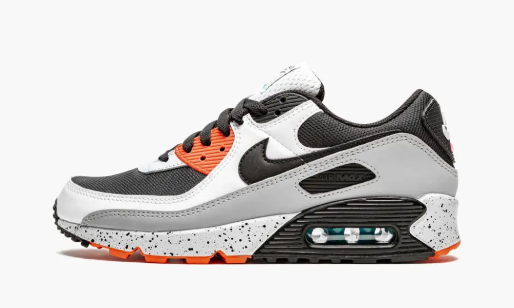 Air Max 90 "Black White Turf Orange"