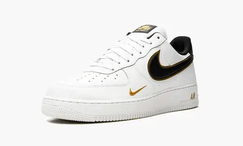 Air Force 1 '07 LV8 "Double Swoosh - White   Black   Gold" 
