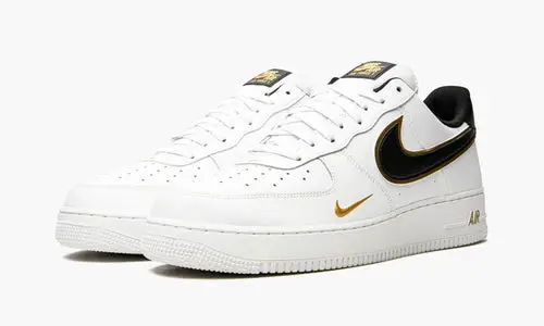 Air Force 1 '07 LV8 "Double Swoosh - White   Black   Gold" 