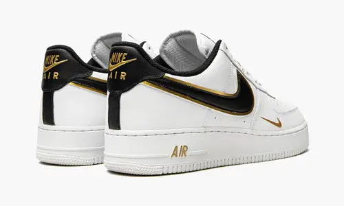 Air Force 1 '07 LV8 "Double Swoosh - White   Black   Gold" 