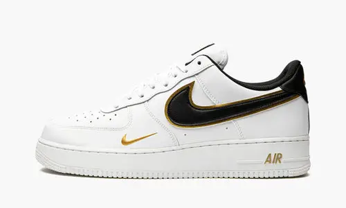 Air Force 1 '07 LV8 "Double Swoosh - White   Black   Gold" 