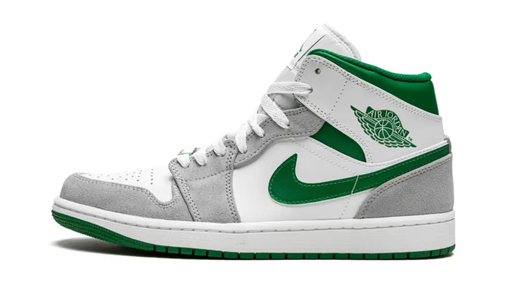 Air Jordan 1 MID SE "Grey   Pine Green   White" 