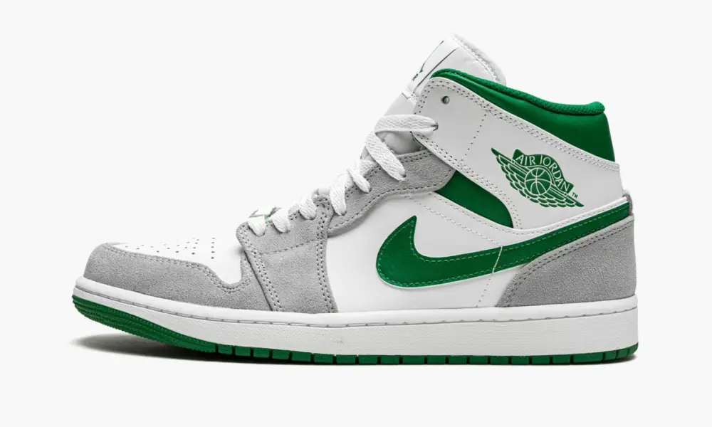 Air Jordan 1 MID SE "Grey   Pine Green   White" 