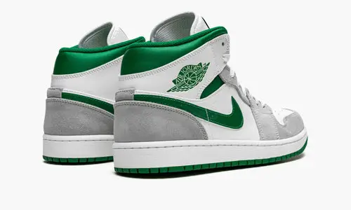 Air Jordan 1 MID SE "Grey   Pine Green   White" 