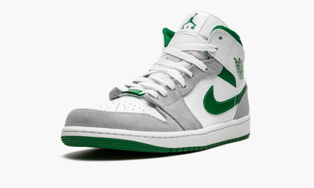 Air Jordan 1 MID SE "Grey Pine Green White"