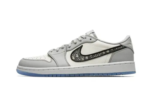 Dior x Air Jordan 1 Low ‘White Grey’ 