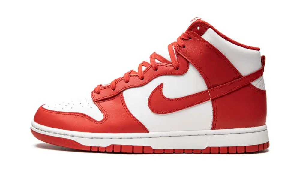 Dunk High "White / University Red" 9A4455