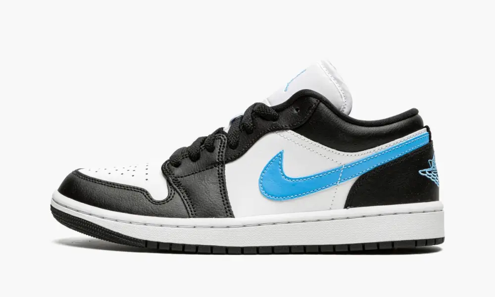 WMNS Air Jordan 1 Low "Black   University Blue" 