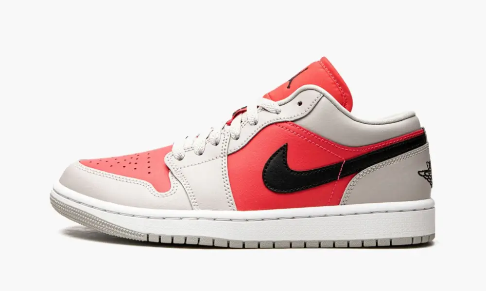 WMNS Air Jordan 1 Low "Light Iron Ore Siren Red"