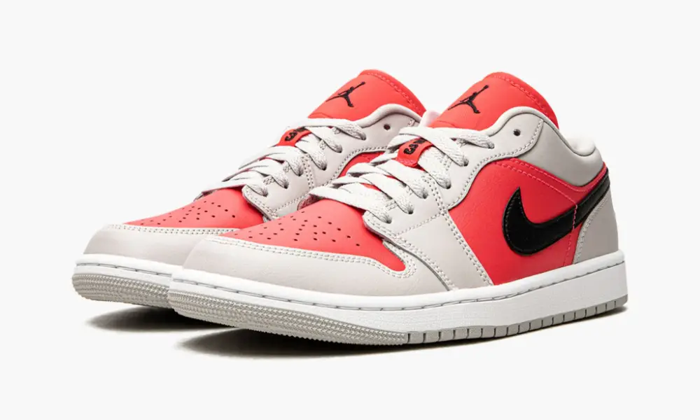 WMNS Air Jordan 1 Low "Light Iron Ore Siren Red"