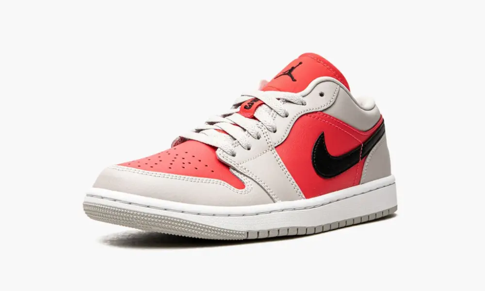WMNS Air Jordan 1 Low "Light Iron Ore Siren Red"