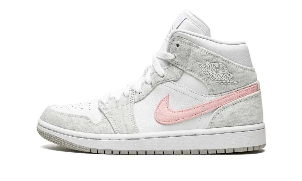 WMNS Air Jordan 1 Mid SE "Heather Grey   Pink" 