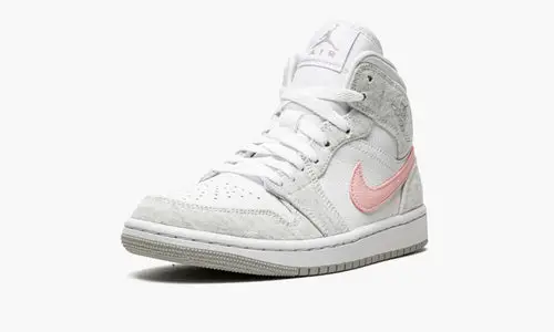 WMNS Air Jordan 1 Mid SE "Heather Grey   Pink" 