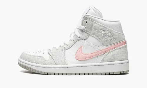 WMNS Air Jordan 1 Mid SE "Heather Grey   Pink" 