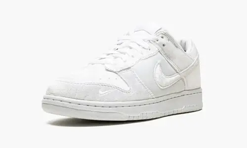 Nike Dunk Low "Dove Street Market Triple White Velvet" 