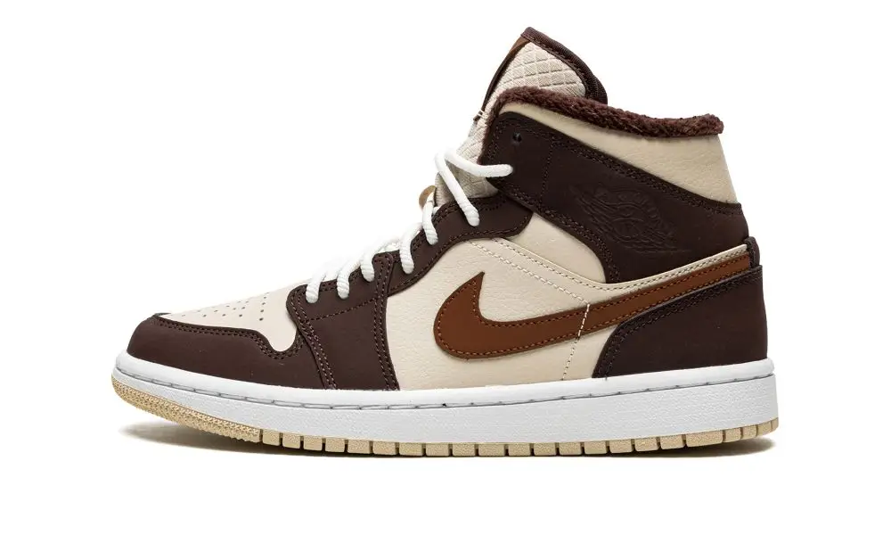 WMNS Air Jordan 1 MID SE "Brown Basalt Fleece" 