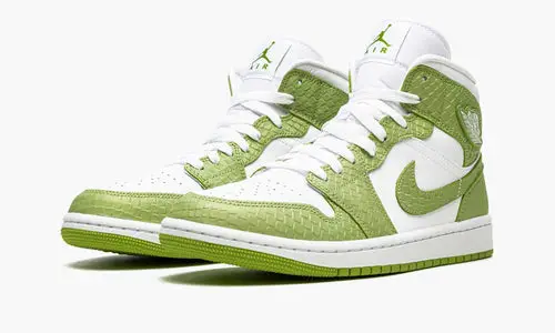 Wmns Air Jordan 1 Mid SE "Green Python" 