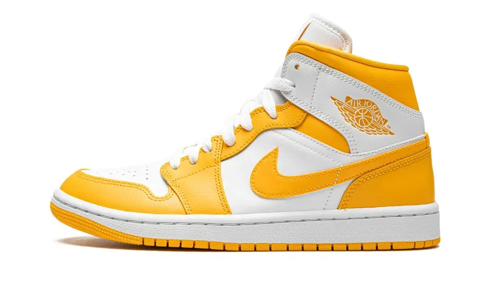 Wmns Jordan 1 Mid "White / University Gold" 6CB1263