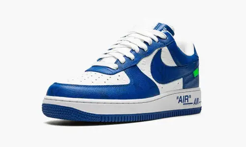 LOUIS VUITTON AIR FORCE 1 LOW "Virgil Abloh - White Blue" 